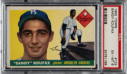 1955 Topps #123 Sandy Koufax Rookie PSA EX-MT 6