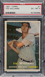1957 Topps #1 Ted Williams PSA EX-MT 6