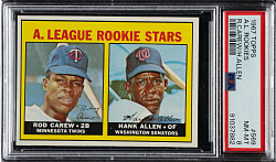 1967 Topps #569 Rod Carew Rookie PSA NM-MT 8