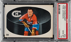 1962-1963 Parkhurst Hockey #50 Tom Johnson PSA GEM MINT 10