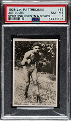 1935 J.A. Pattreiouex "Sporting Events & Stars" #56 Joe Louis PSA NM-MT 8