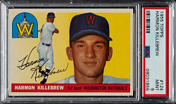 1955 Topps #124 Harmon Killebrew Rookie PSA MINT 9
