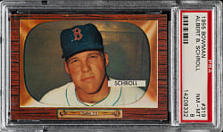 1955 Bowman #319 Albert Schroll PSA NM-MT 8