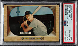 1955 Bowman #48 Milt Bolling Frank Bolling Back PSA NM-MT+ 8.5