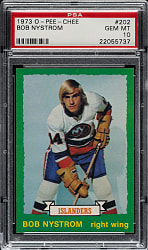 1973-1974 O-Pee-Chee Hockey #202 Bob Nystrom PSA GEM MINT 10
