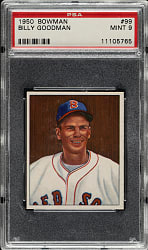1950 Bowman #99 Billy Goodman PSA MINT 9