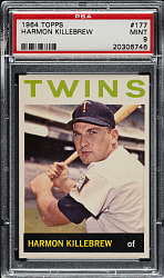 1964 Topps #177 Harmon Killebrew PSA MINT 9