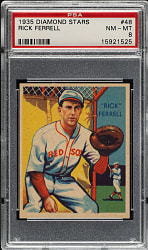 1934-1936 R327 Diamond Stars #48 Rick Ferrell PSA NM-MT 8