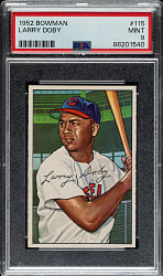 1952 Bowman #115 Larry Doby PSA MINT 9