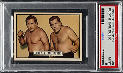 1951 Topps Ringside #9 Rudy & Emil Dusek PSA MINT 9