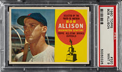 1960 Topps #320 Bob Allison PSA MINT 9