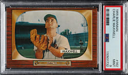 1955 Bowman #162 Charlie Maxwell PSA MINT 9