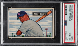 1951 Bowman #253 Mickey Mantle Rookie PSA VG-EX 4