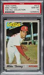 1970 Topps #312 Mike Torrez PSA GEM MINT 10 - 1 of 4!