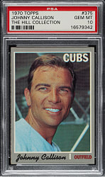 1970 Topps #375 Johnny Callison PSA GEM MINT 10 - 1 of 2!