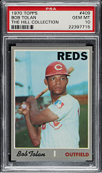 1970 Topps #409 Bob Tolan PSA GEM MINT 10 - 1 of 3!