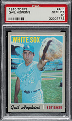 1970 Topps #483 Gail Hopkins PSA GEM MINT 10