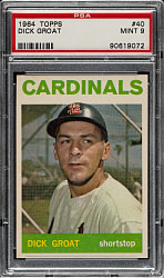 1964 Topps #40 Dick Groat PSA MINT 9 - Highest Graded!