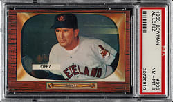 1955 Bowman #308 Al  Lopez PSA NM-MT 8