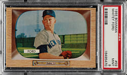 1955 Bowman #59 Whitey Ford PSA MINT 9