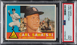 1960 Topps #545 Carl Sawatski PSA MINT 9 - Highest Graded!