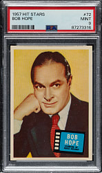 1957 Topps "Hit Stars" #72 Bob Hope PSA MINT 9 - 1 of 4 - Highest Graded!