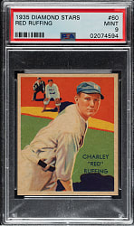 1934-1936 R327 Diamond Stars #60 Red Ruffing PSA MINT 9 - 1 of 4 - Highest Graded!