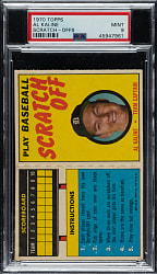 1971 Topps Scratch-Offs Al Kaline PSA MINT 9 - 1 of 1 - Highest Graded!