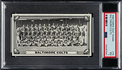 1968 Topps Test Teams Football #15 Baltimore Colts PSA NM 7