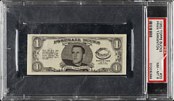 1962 Topps "Football Bucks" #33 Fran Tarkenton PSA NM-MT 8
