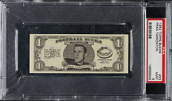 1962 Topps "Football Bucks" #33 Fran Tarkenton PSA MINT 9 - 1 of 2 - Highest Graded!