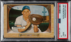 1955 Bowman #5 Jim Robertson PSA MINT 9 - 1 of 3 - Highest Graded!