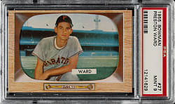 1955 Bowman #27 Preston Ward PSA MINT 9 - 1 of 4 - Highest Graded!