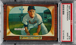 1955 Bowman #79 Willie Miranda PSA MINT 9 - 1 of 3 - Highest Graded!