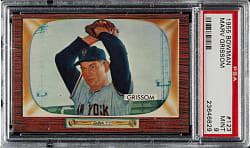 1955 Bowman #123 Marv Grissom PSA MINT 9 - 1 of 3 - Highest Graded!