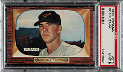 1955 Bowman #215 Bob Kuzava PSA MINT 9 - 1 of 5!