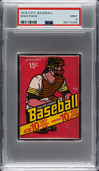 1978 O-Pee-Chee Unopened Wax Pack PSA MINT 9