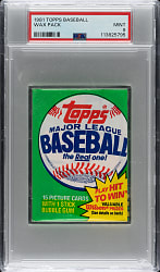 1981 Topps Unopened Wax Pack PSA MINT 9