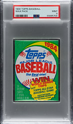 1984 Topps Unopened Wax Pack PSA MINT 9