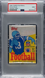 1985 Topps Football Unopened "White Top" Wax Pack PSA MINT 9