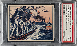 1939 R165 Gum, Inc. "War News Pictures" #89 Sub Crew Saved After Ocean-Bed Vigil PSA MINT 9