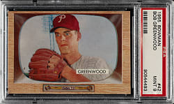 1955 Bowman #42 Bob Greenwood PSA MINT 9