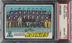 1977-1978 Topps Hockey #76 Colorado Rockies Team PSA GEM MINT 10
