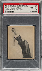 1948 Swell Babe Ruth Story #7 Gertrude Niesen PSA NM-MT 8
