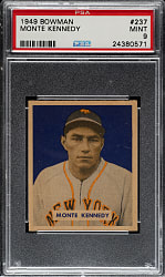 1949 Bowman #237 Monte Kennedy PSA MINT 9