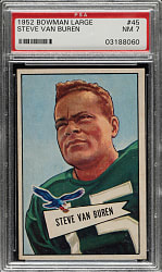 1952 Bowman Large Football #45 Steve Van Buren Short Print PSA NM 7