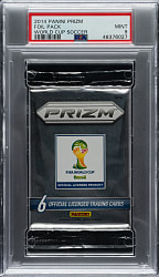 2014 Panini Prizm FIFA World Cup Soccer Unopened Foil Pack PSA MINT 9