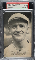 1923-1924 Exhibits Casey Stengel PSA VG-EX 4