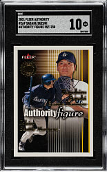 2001 Fleer Authority Figure #2AF Kazuhiro Sasaki/Ichiro Suzuki Rookie #25/1,750 SGC GEM MINT 10