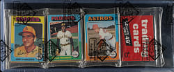 1975 Topps Unopened Rack Pack - Willie McCovey on Top and Carl Yastrzemski on Back - BBCE